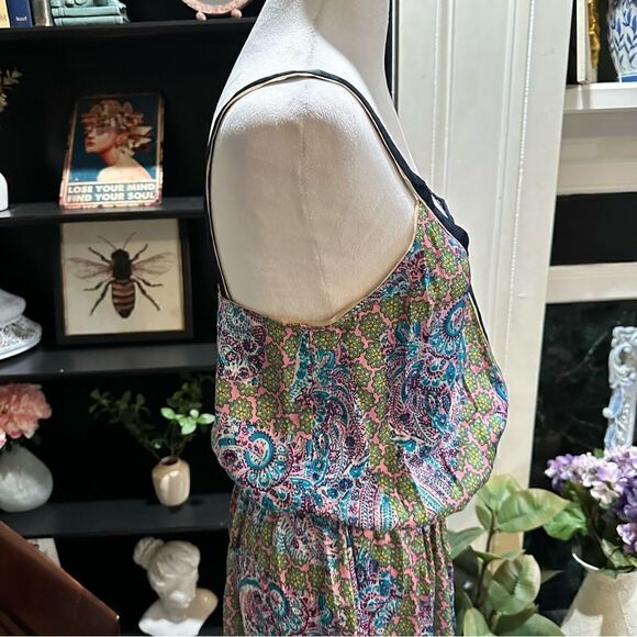 Juicy Couture Imperial Boho Starflower Maxi Dress In Bardot Size 4 - Picture 7 of 15